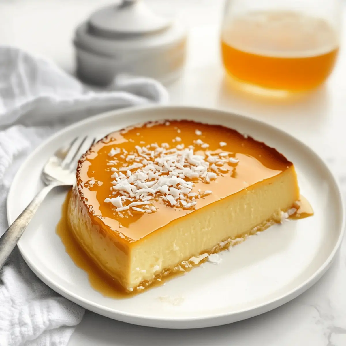 Creamy French Antilles Coconut Flan (Flan Coco)