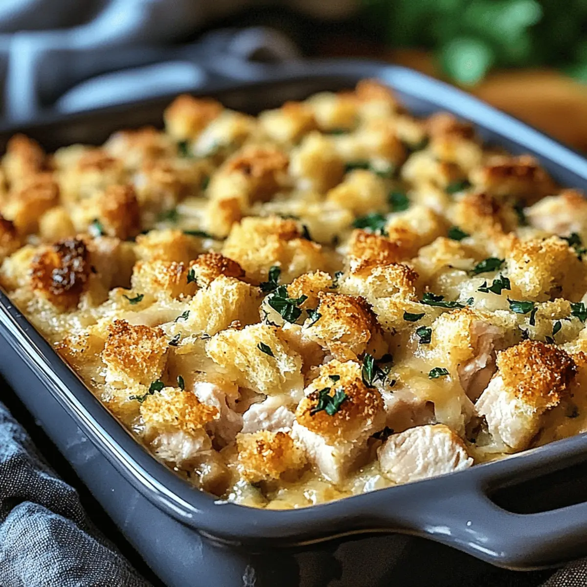 Chicken & Stuffing Casserole