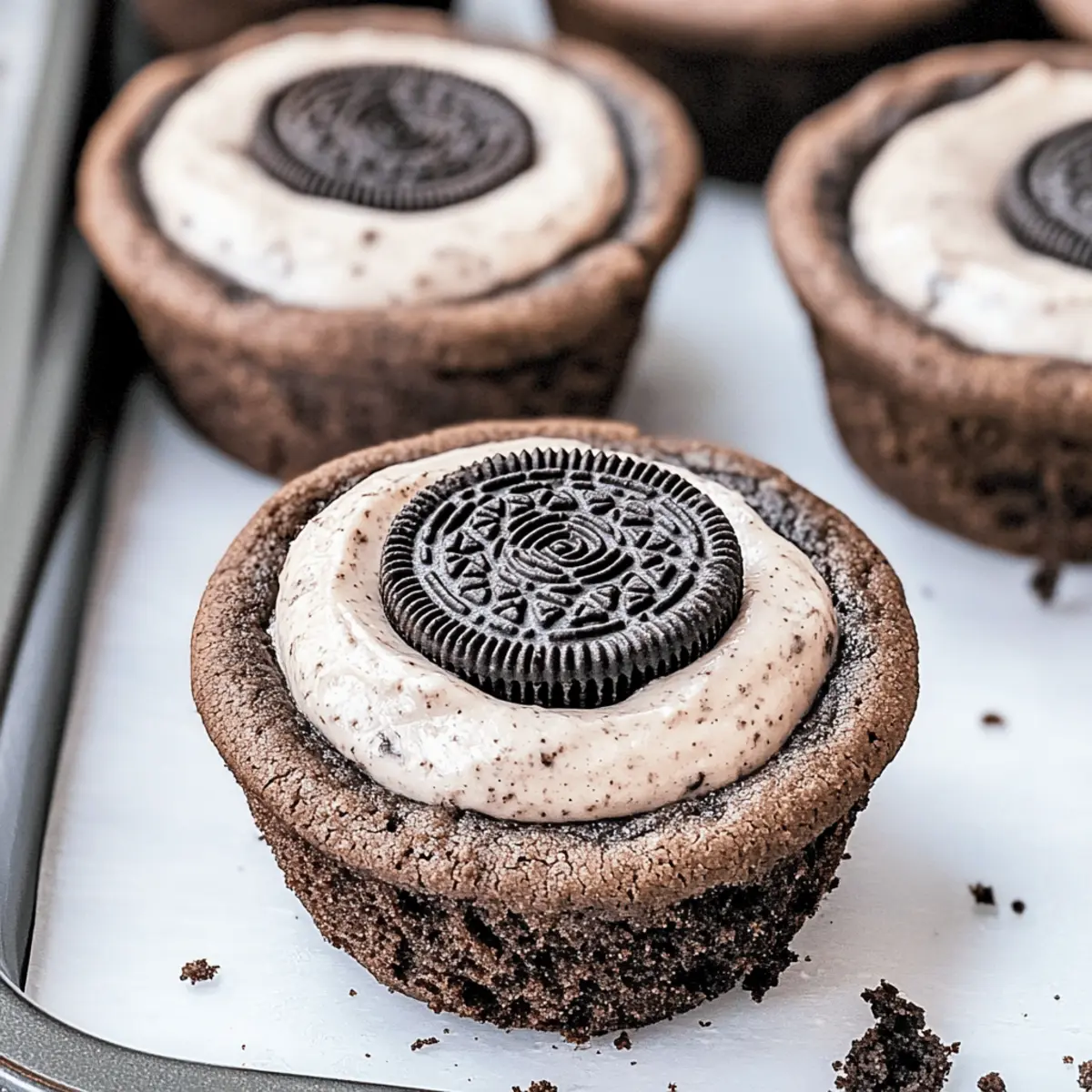 Oreo Cheesecake Cookie Cups