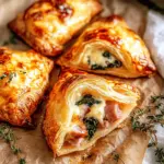 Savory Ham, Cheese & Spinach Puffs