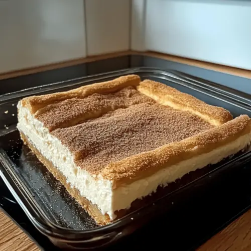 Easy Churro Cheesecake Bars