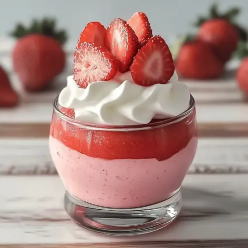 Fluffy Strawberry Mousse