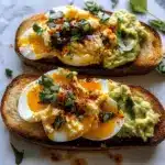 Quick Cheesy Eggs with Chili Garlic Butter