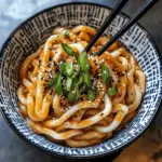 Spicy Chili Garlic Udon Noodles