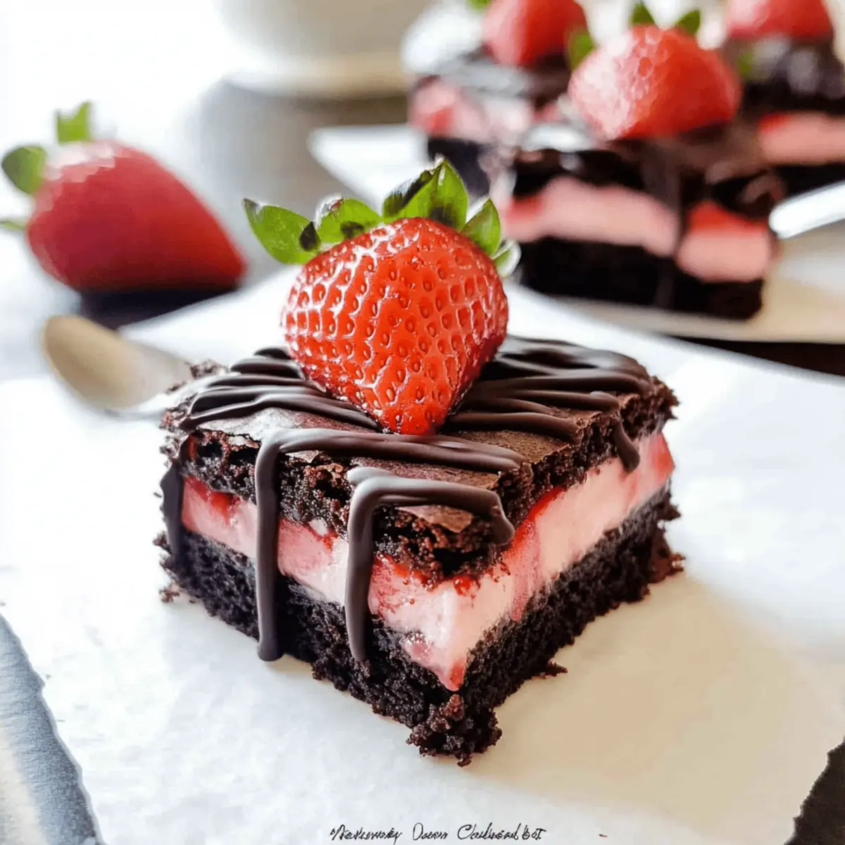 Strawberry Brownies