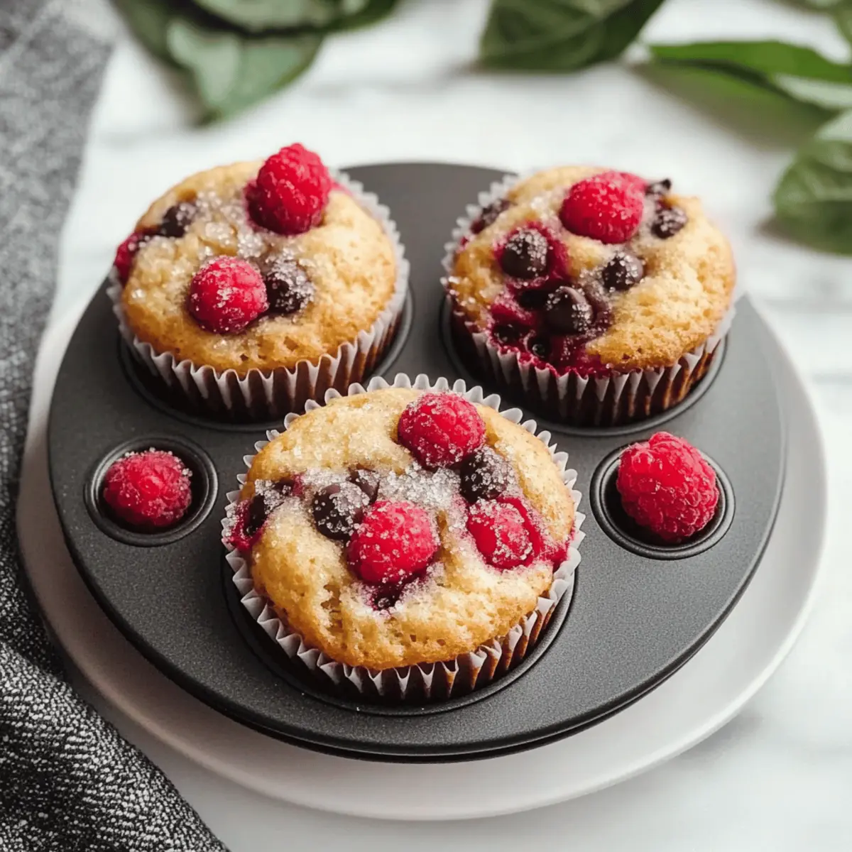 Raspberry Chocolate Chip Muffins