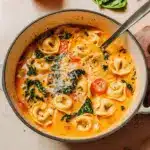 Creamy Tuscan Tortellini Soup