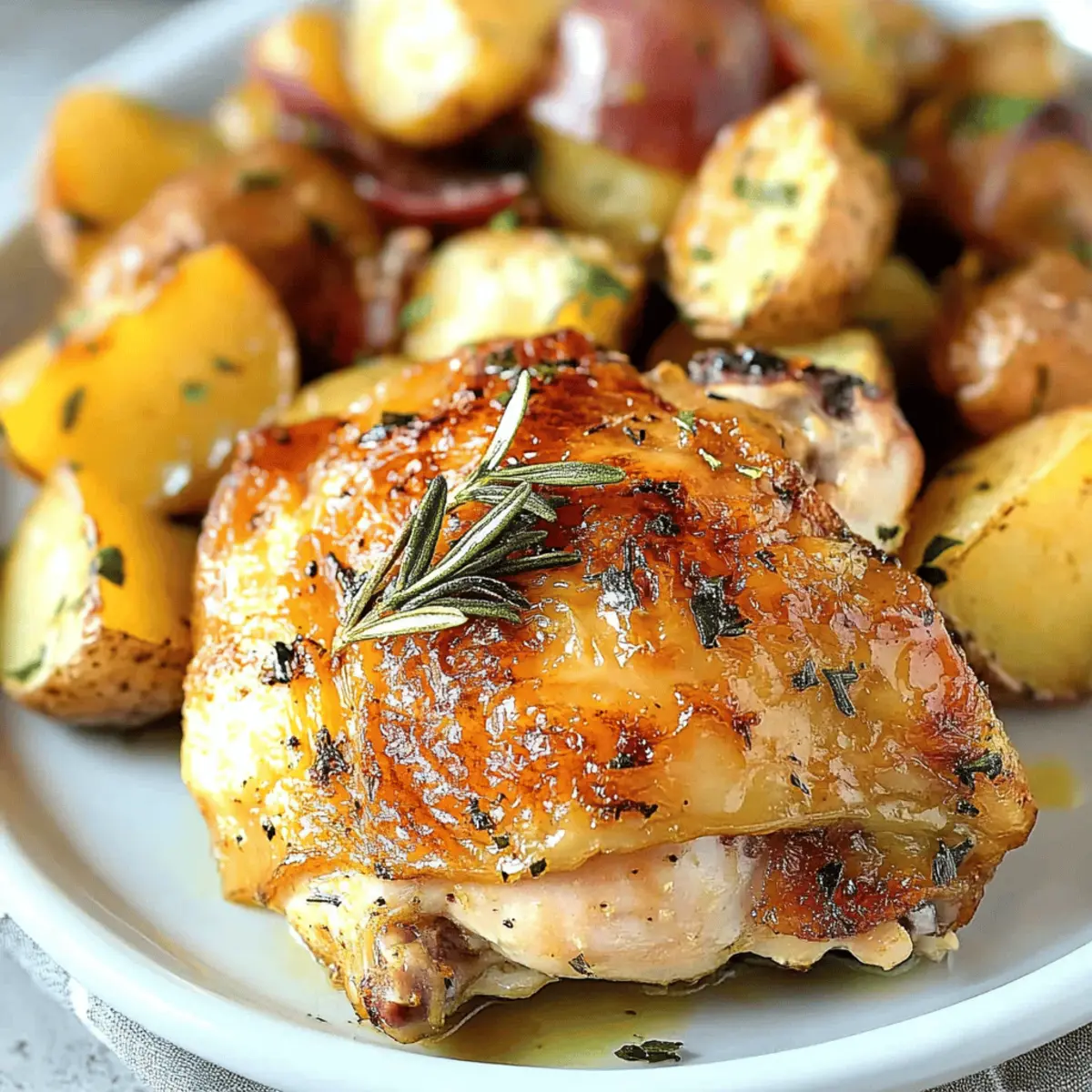 Garlic Chicken with Roasted Potatoes