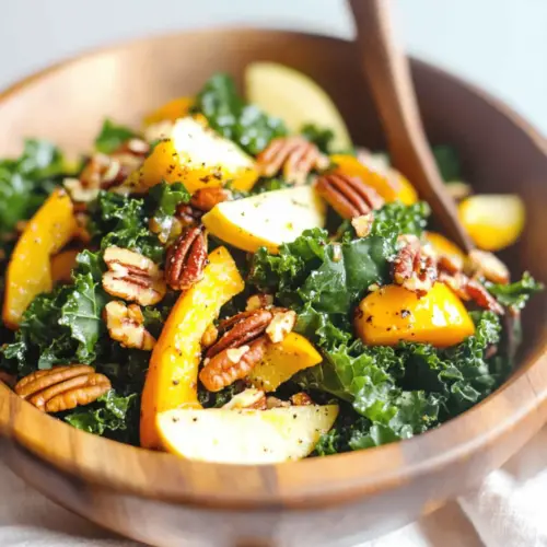 Autumn Kale Salad with Maple