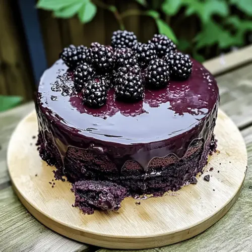 Blackberry Velvet Gothic Cake