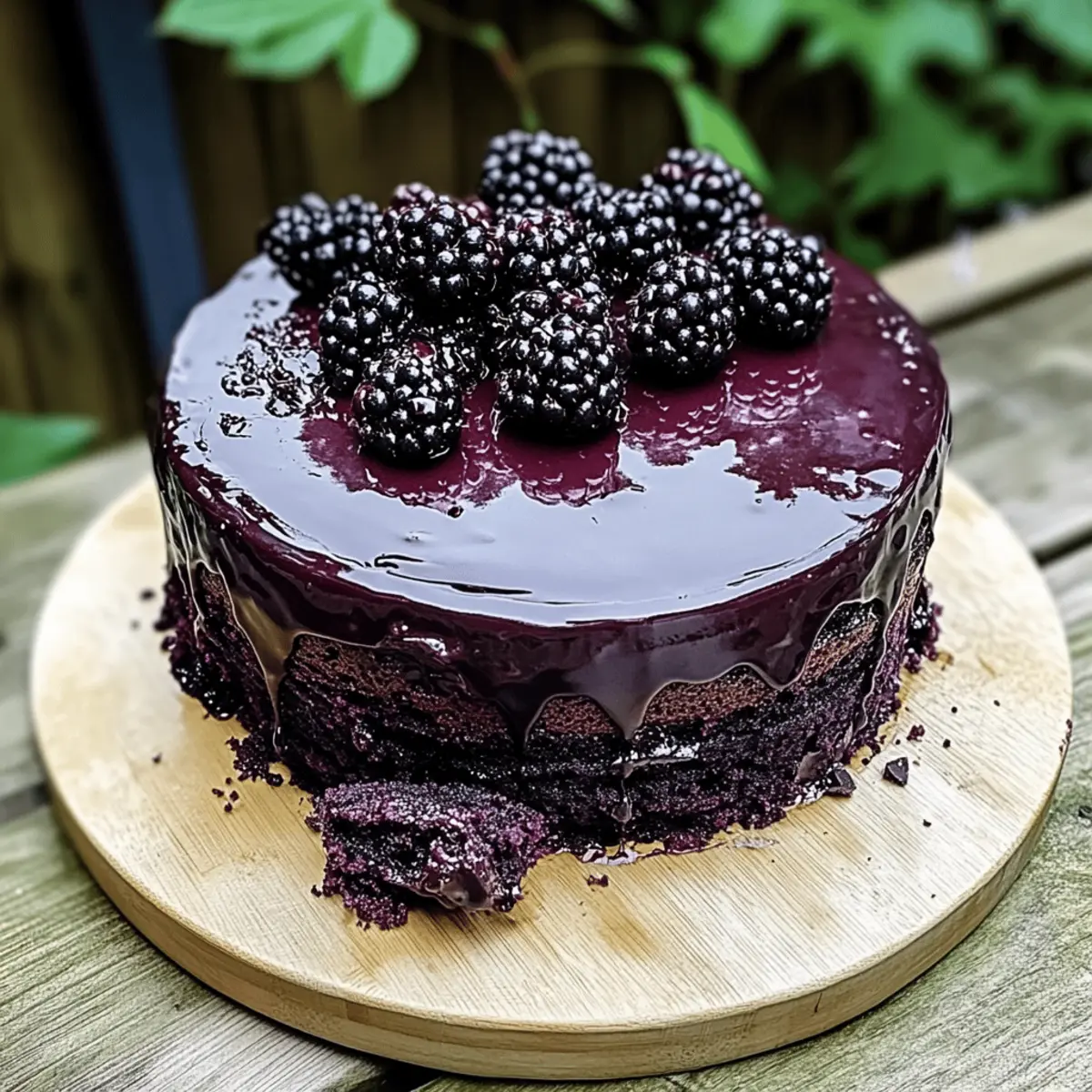 Blackberry Velvet Gothic Cake