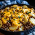 Cheesy Ground Beef & Potato Casserole