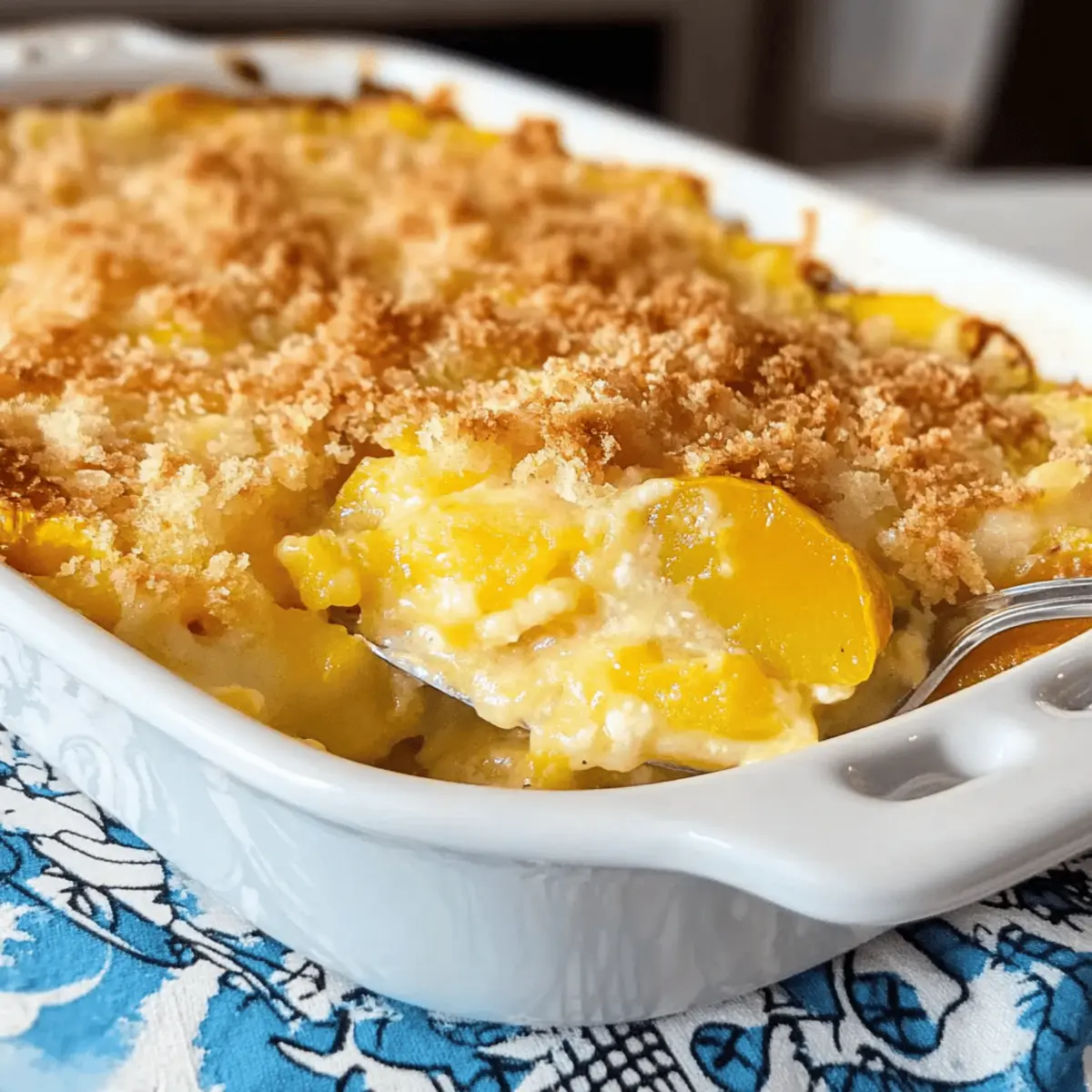 Cheesy Yellow Squash Casserole