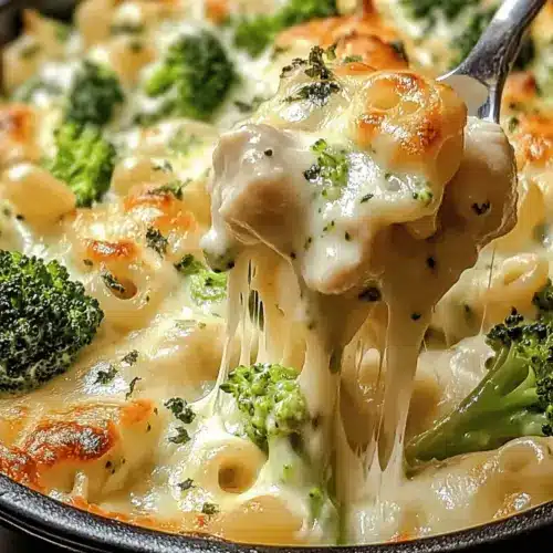 Chicken and Broccoli Alfredo Bake
