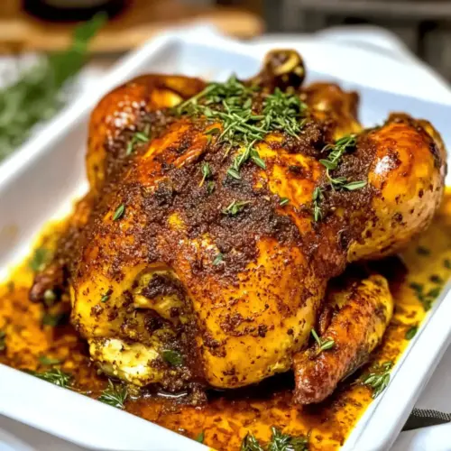 Garlic Herb Butter Roasted Chicken