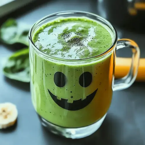 Healthy Witchy Green Smoothie for Halloween