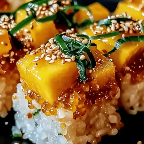 Mango Crispy Rice Sushi