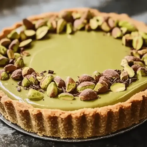 Pistachio Tart with Creamy Pistachio Paste