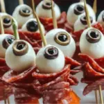 Skewered Salami Eyeballs