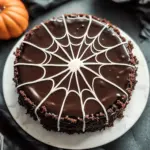 Spiderweb Chocolate Cake
