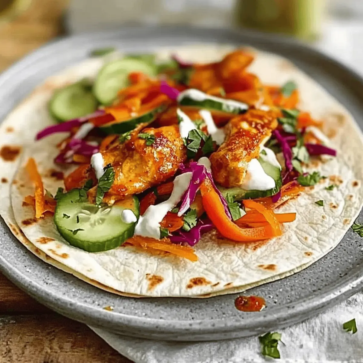 Sweet Chili Chicken Wraps