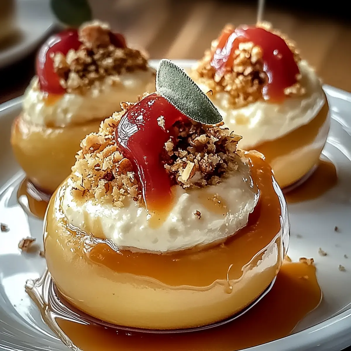Tasty Cheesecake-Stuffed Baked Apples