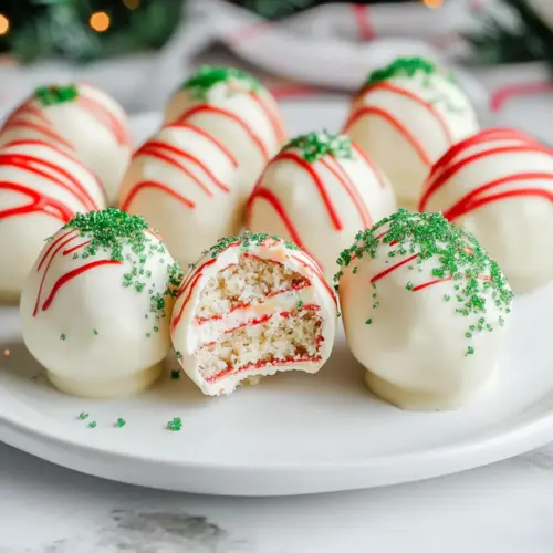 Christmas Tree Cake Truffles