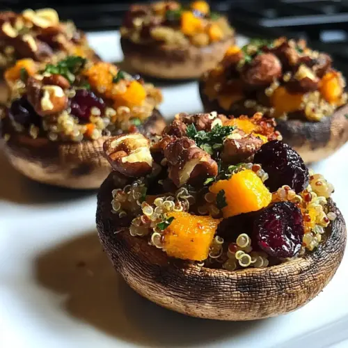 Autumn Harvest Stuffed Portobello Mushrooms