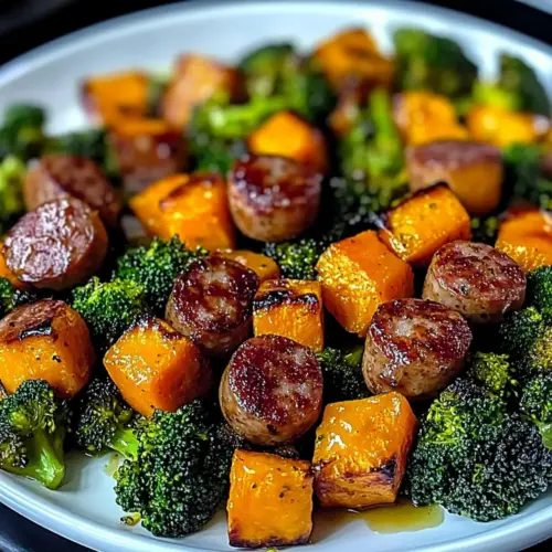Easy Honey Garlic Sheet Pan Sausage & Veggies