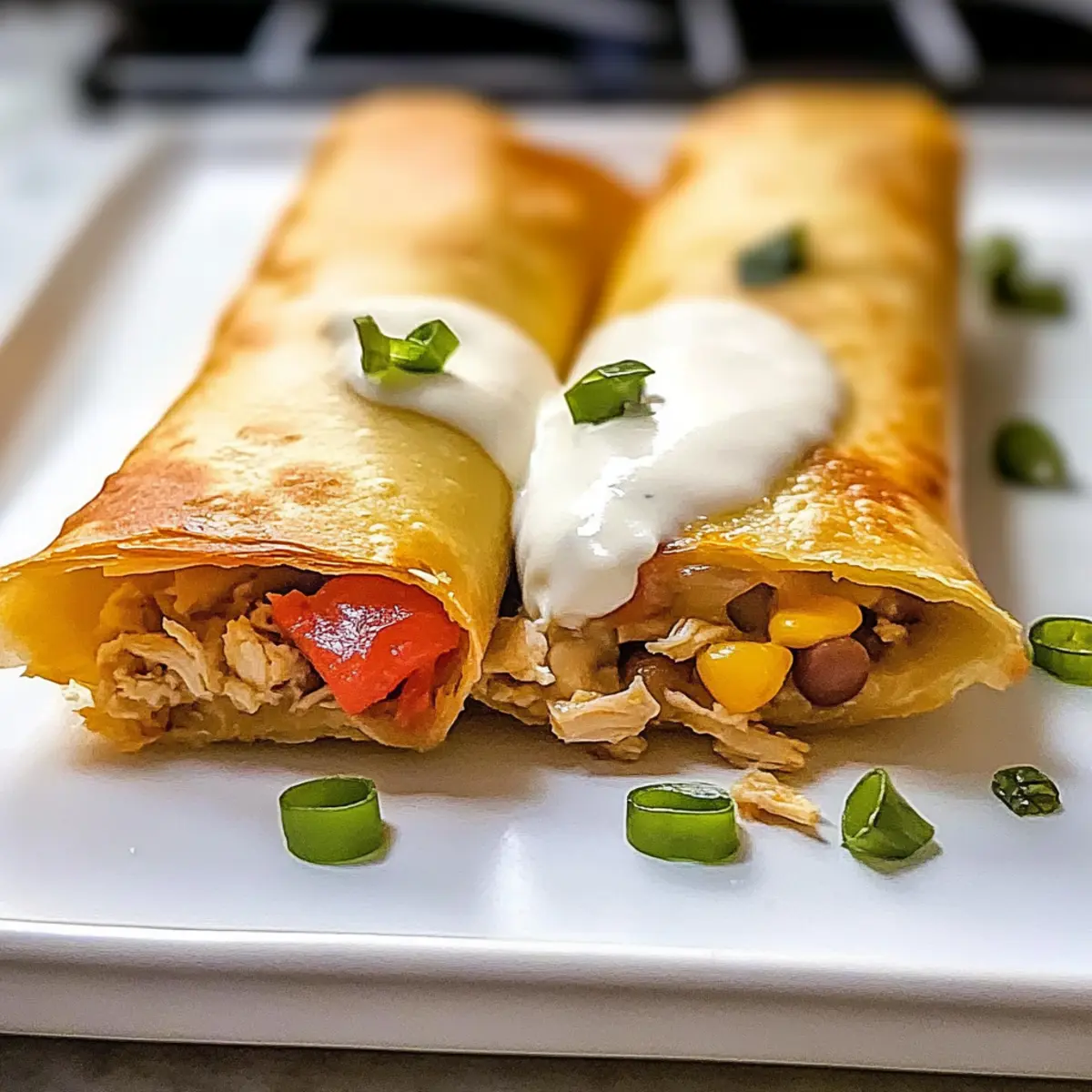 Easy Baked Chicken Chimichanga