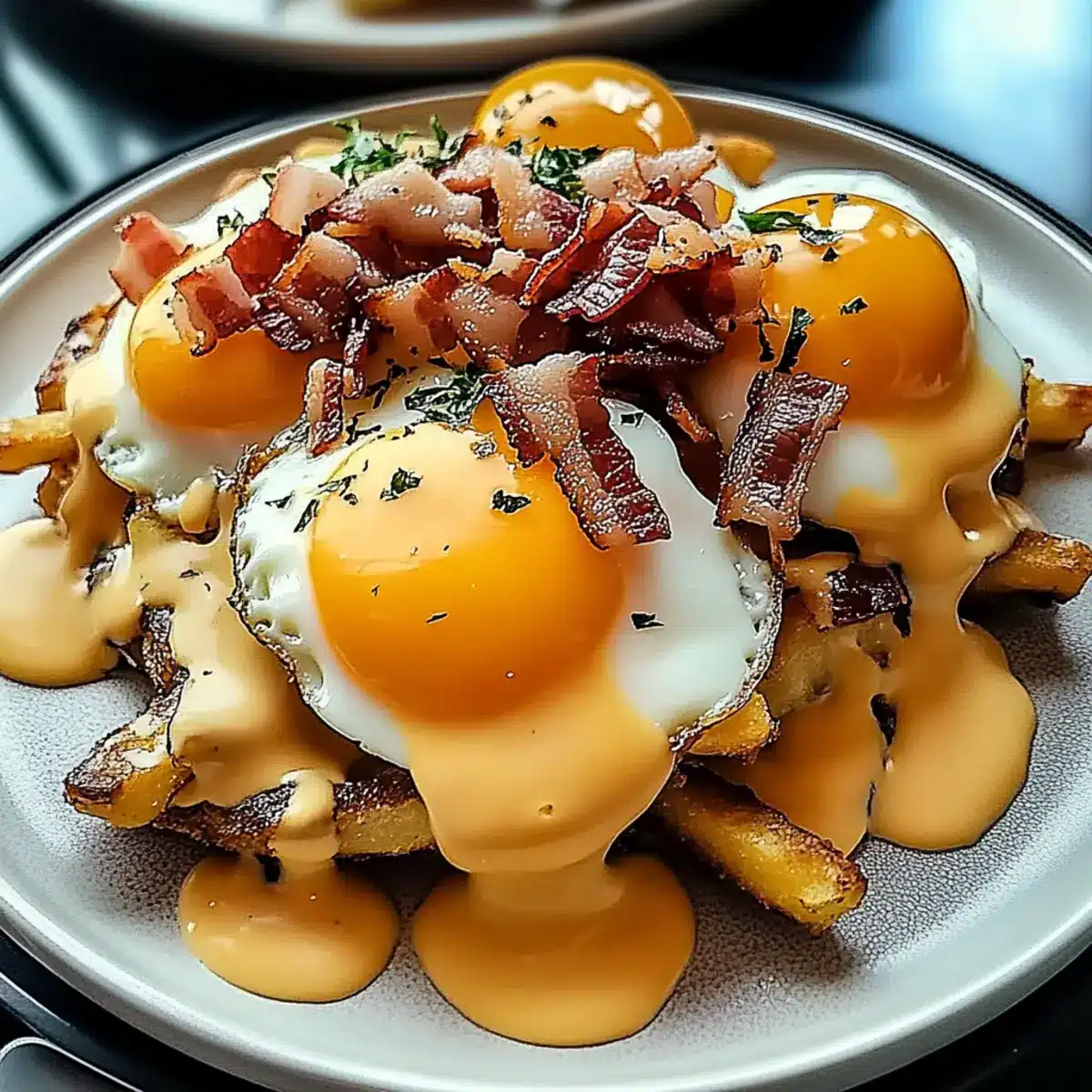 Breakfast Poutine With Hollandaise