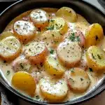 Creamy Garlic Sauce Potatoes Recipe