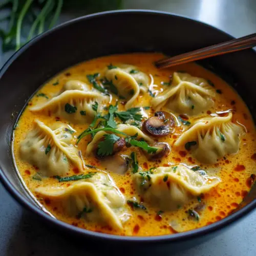 Coconut Curry Soup With Dumplings