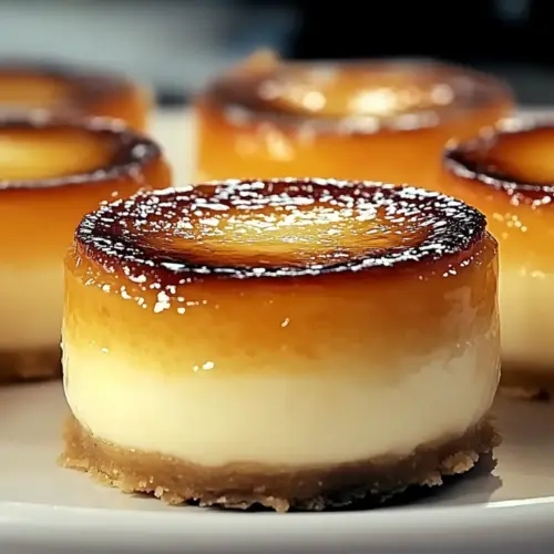 Tasty Mini Crème Brûlée Cheesecakes