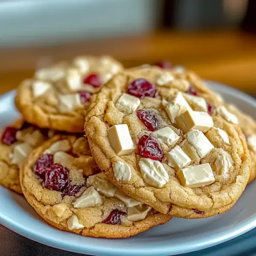 White Chocolate Cranberry Cookies Recipe