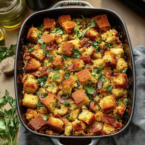Bacon Cornbread Stuffing