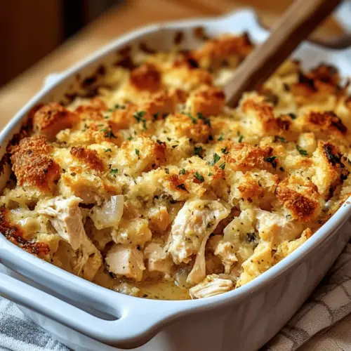 Chicken and Stuffing Casserole