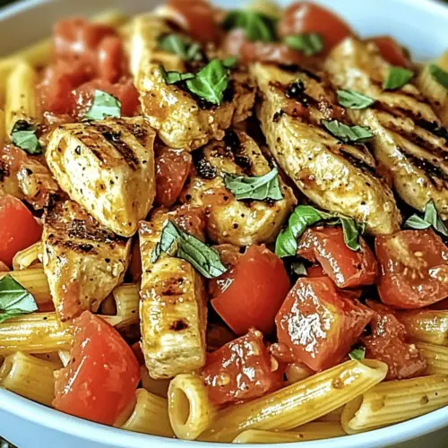 Cozy Bruschetta Chicken Pasta Dinner