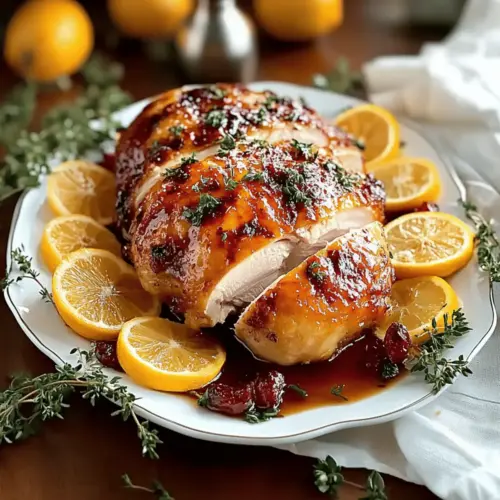 Cranberry Orange Glazed Turkey Breast