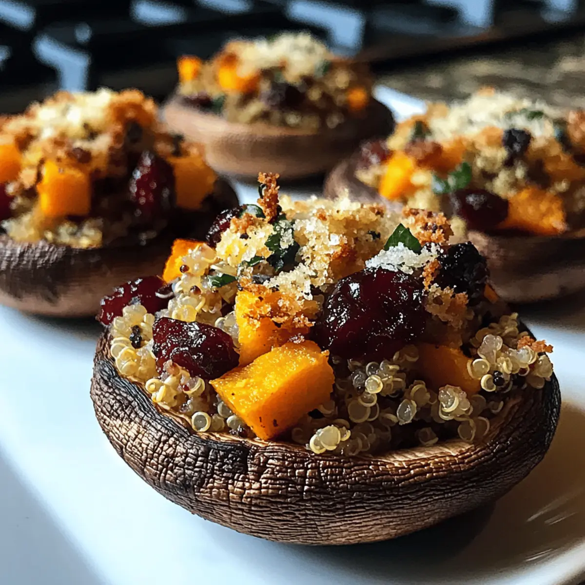 Delicious Autumn Harvest Stuffed Portobello Mushrooms Recipe