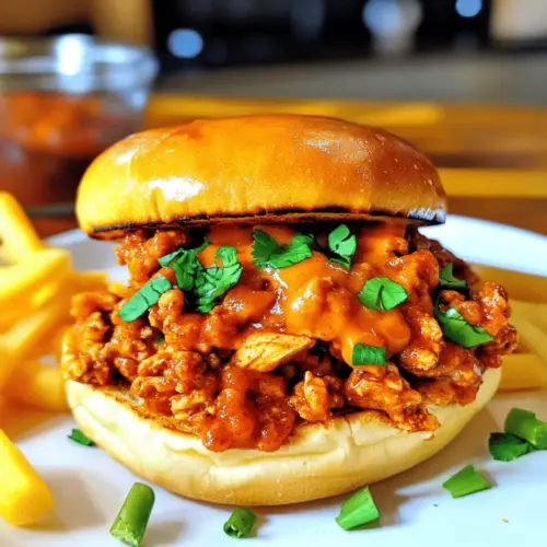 Easy Cajun Chicken Sloppy Joes