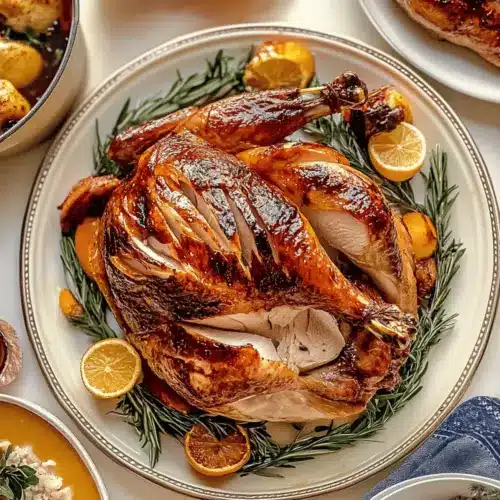 Juicy Maple Bourbon Glazed Turkey