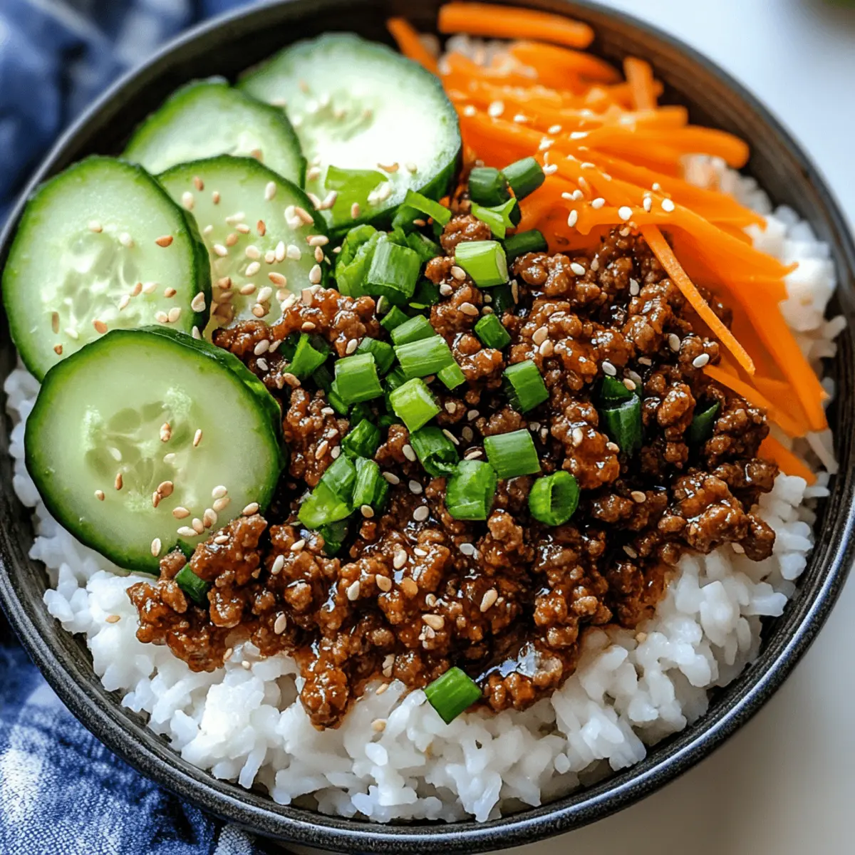 Korean Ground Beef Bowl