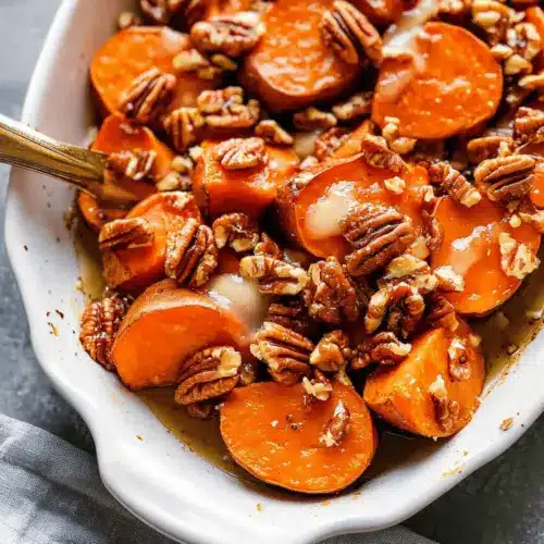 Maple-Pecan Roasted Sweet Potatoes
