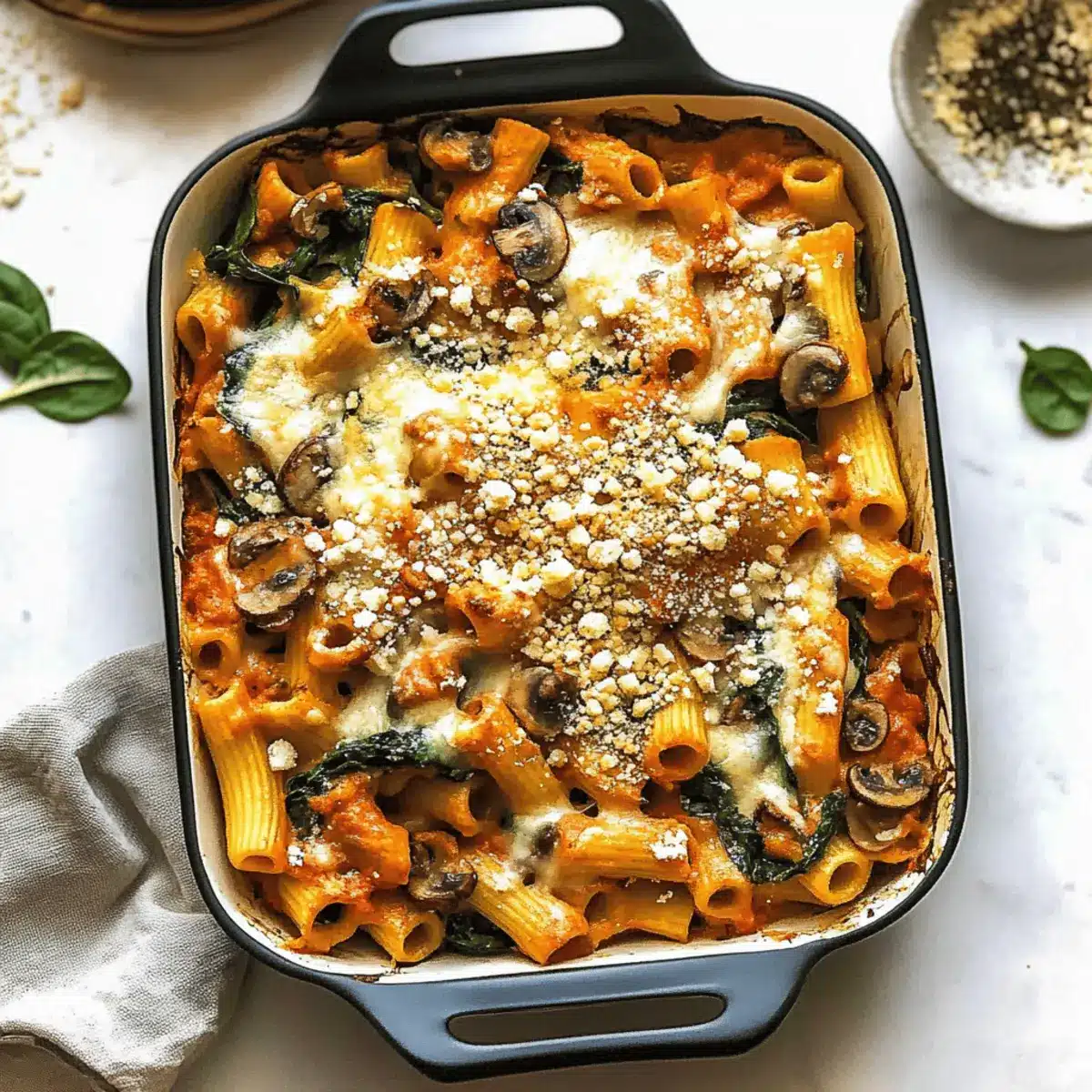 Pasta Bake with Pumpkin Tomato Sauce