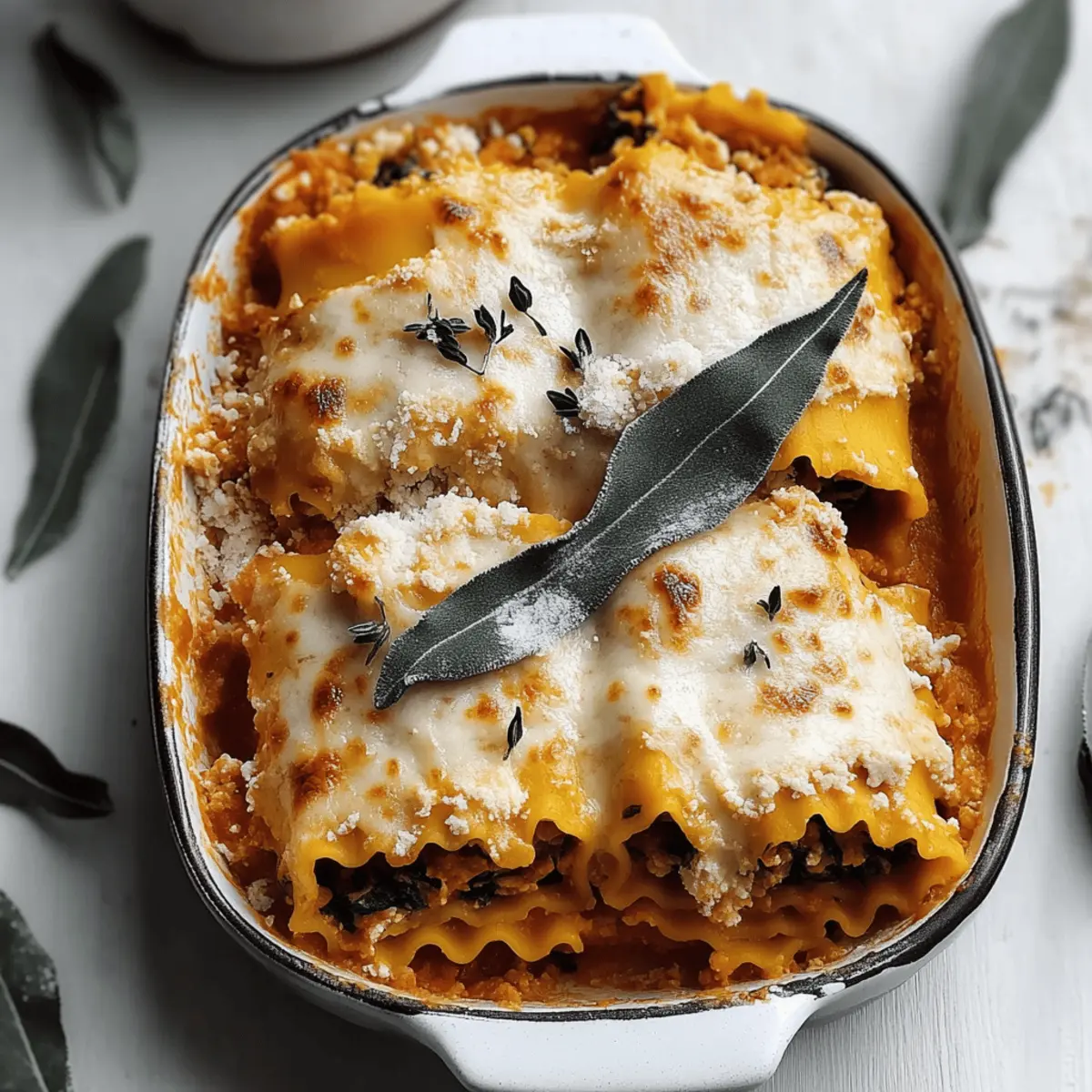 Pumpkin Lasagna Rollups