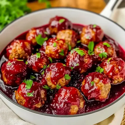 Quick Cranberry Meatballs
