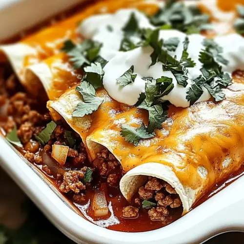 Ground Beef Enchiladas