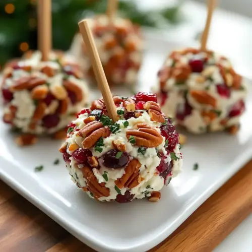Festive Cranberry Pecan Cheese Ball