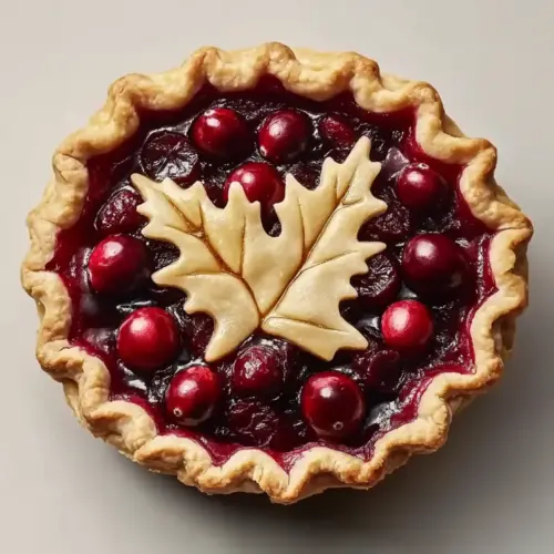 Cranberry Orange Custard Pie